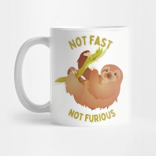 Sloth: Not Fast, Not Furious Mug